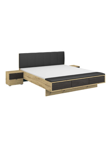 ЛЕГЛО АПОЛОН 2 ЗА МАТРАК 160/200 ПЕЙКА И НОЩНИ ШКАФЧЕТА ДЪБ АРТИСАН