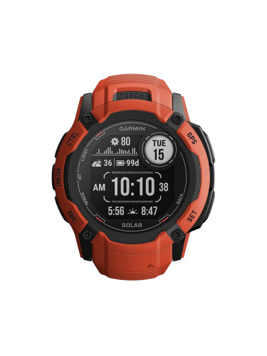 Смарт часовник Garmin Instinct 2X Solar Flame Red 010-02805-01