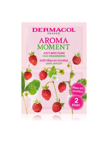 Dermacol Aroma Moment Wild Strawberries пяна за вана малка опаковка 2x15 мл.