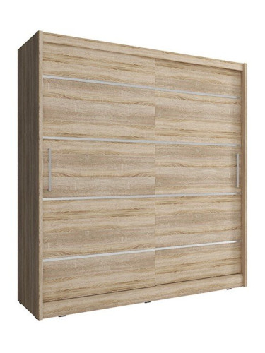 Гардероб Maritina sliding-200 x 62 x 214 cm.-Natural