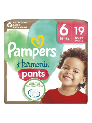 Pampers Harmonie Pants Size 6 пелени-гащички 13 - 19 kg 19 бр.