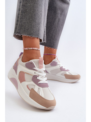 Boto Дамски кецове на платформа лилави Lenivia