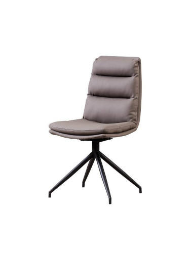 Стол с функция въртене на 180 градуса и автоматично връщане, тъмно сив
