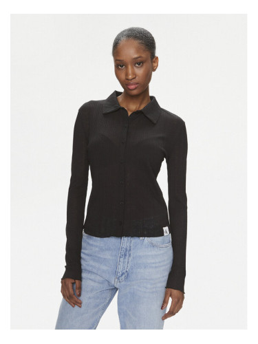 Calvin Klein Jeans Блуза J20J223095 Черен Slim Fit