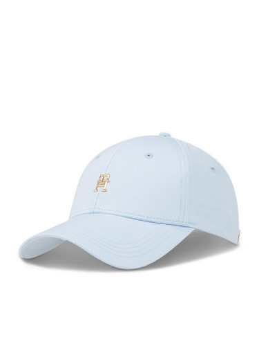 Tommy Hilfiger Шапка с козирка Essential Chic Cap AW0AW15772 Светлосиньо