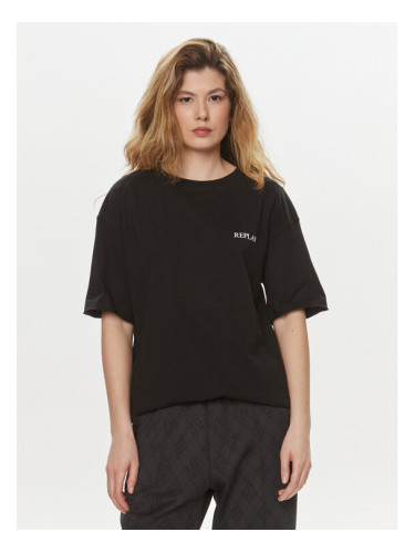 Replay Тишърт W3134A.000.22662 Черен Oversize