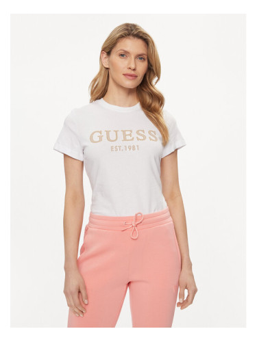 Guess Тишърт Nyra V4GI01 I3Z14 Бял Regular Fit