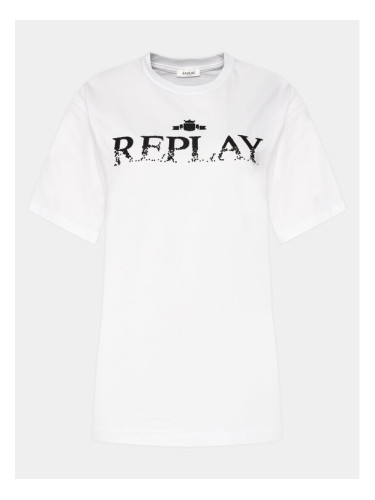 Replay Тишърт W3698P.000.23608P Бял Regular Fit