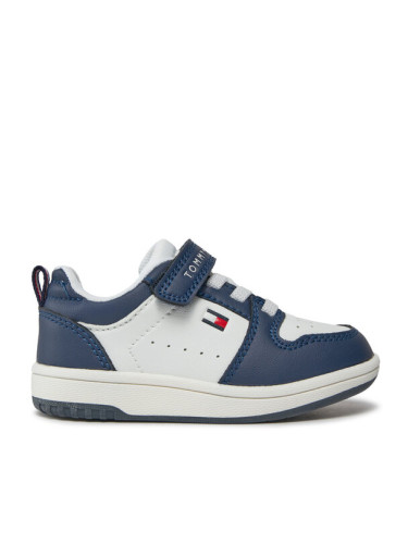 Tommy Hilfiger Сникърси Low Cut Lace Up/Velcro Sneaker T1X9-33340-1355 M Бял