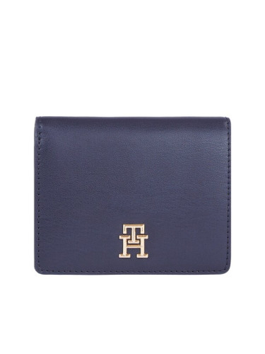 Tommy Hilfiger Малък дамски портфейл Th Spring Chic Med Bifold Wallet AW0AW16011 Тъмносин
