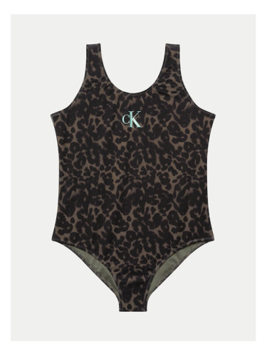 Calvin Klein Swimwear Бански костюм KY0KY00070 Черен