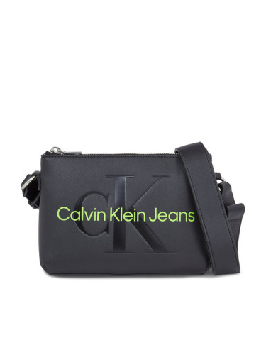 Calvin Klein Jeans Дамска чанта Sculpted Camera Pouch21 Mono K60K610681 Черен