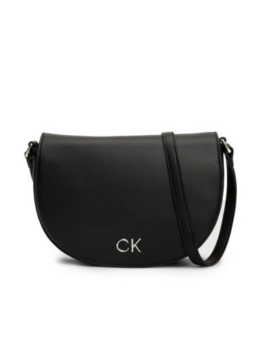 Calvin Klein Дамска чанта Ck Daily Saddle Bag Pebble K60K611679 Черен