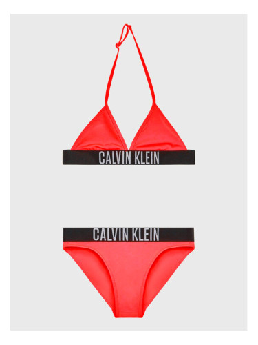 Calvin Klein Swimwear Бански костюм KY0KY00087 Червен