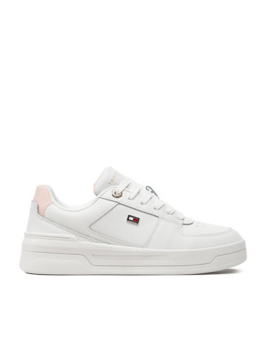 Tommy Hilfiger Сникърси Flag Basket Sneaker FW0FW08081 Екрю