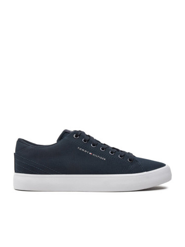 Tommy Hilfiger Гуменки Th Hi Vulc Low Canvas FM0FM04882 Тъмносин