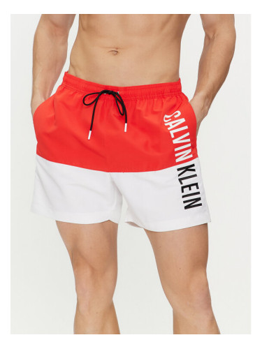 Calvin Klein Swimwear Плувни шорти KM0KM00994 Червен Regular Fit