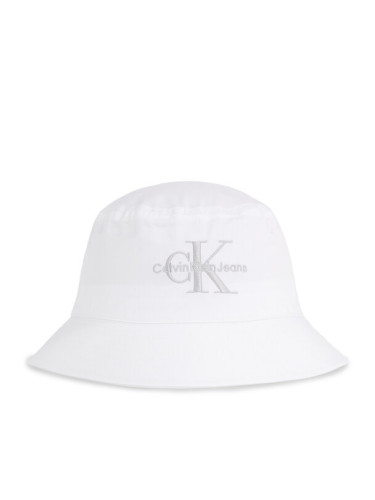 Calvin Klein Jeans Капела Monogram Bucket Hat K60K611029 Бял