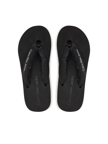 Calvin Klein Jeans Джапанки Beach Wedge Sandal Padded Ny YW0YW01397 Черен