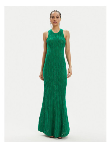 KARL LAGERFELD Плетена рокля 241W1335 Зелен Slim Fit
