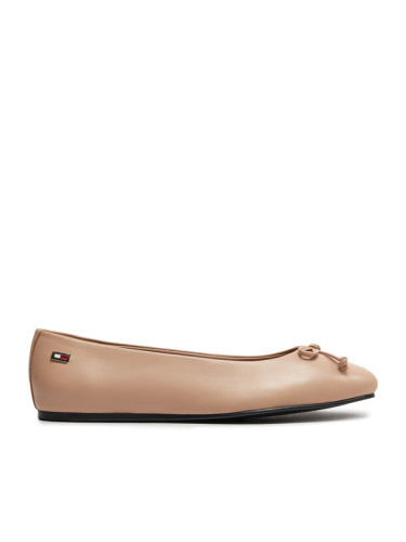 Tommy Hilfiger Балеринки Essential Chic Ballerina FW0FW08059 Бежов