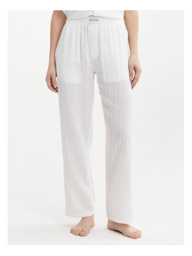 Calvin Klein Underwear Текстилни панталони 000QS7140E Бял Relaxed Fit
