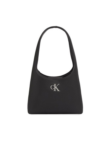 Calvin Klein Jeans Дамска чанта Minimal Monogram A Shoulderbag T K60K611820 Черен
