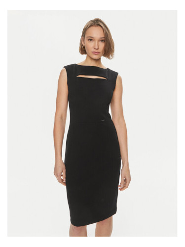 Calvin Klein Коктейлна рокля K20K207035 Черен Slim Fit