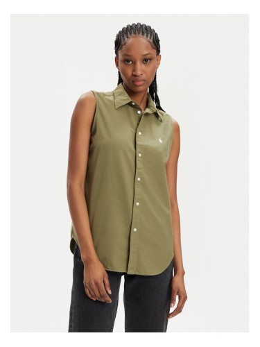 Polo Ralph Lauren Риза 211906512003 Зелен Regular Fit