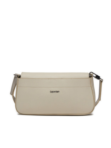 Calvin Klein Дамска чанта Business Shoulder Bag_Saffiano K60K611680 Екрю