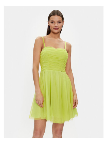 Rinascimento Коктейлна рокля CFC0117833003 Зелен A-Line Fit