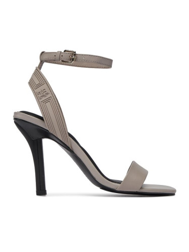 Tommy Hilfiger Сандали Sporty Leather High Heel Sandal FW0FW07795 Бежов