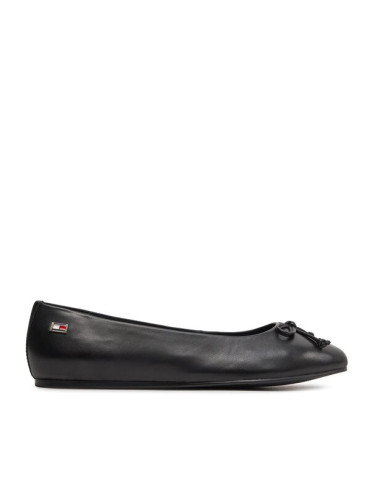 Tommy Hilfiger Балеринки Essential Chic Ballerina FW0FW08059 Черен