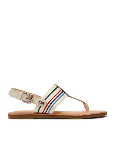 Tommy Hilfiger Сандали Flat Sandal Stripes FW0FW07924 Бежов