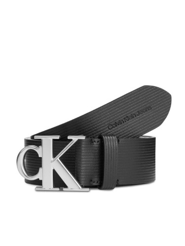 Calvin Klein Jeans Мъжки колан Round Mono Plaque Lthr Belt 40Mm K50K511168 Черен