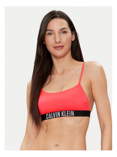 Calvin Klein Swimwear Горнище на бански KW0KW02507 Червен