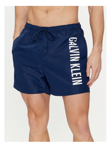 Calvin Klein Swimwear Плувни шорти KM0KM01004 Тъмносин Regular Fit