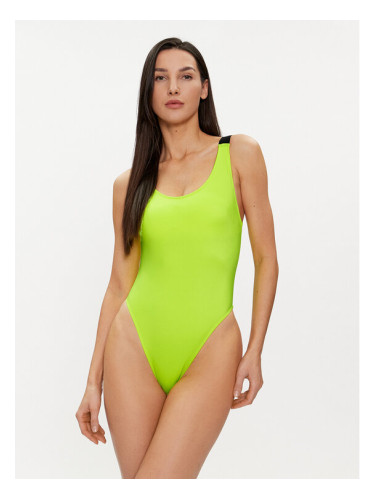 Calvin Klein Swimwear Бански костюм KW0KW02576 Зелен
