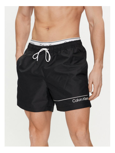 Calvin Klein Swimwear Плувни шорти KM0KM00957 Черен Regular Fit