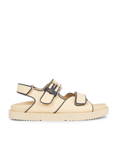 Tommy Hilfiger Сандали Rafia Sporty Sandal FW0FW07896 Бежов