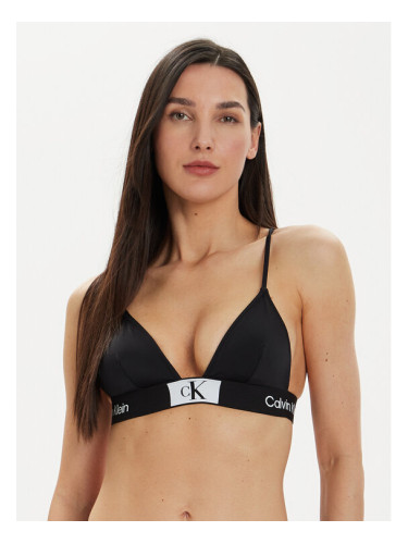 Calvin Klein Swimwear Горнище на бански KW0KW02451 Черен