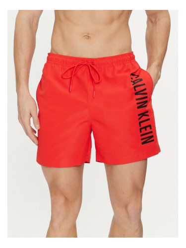 Calvin Klein Swimwear Плувни шорти KM0KM01004 Червен Regular Fit
