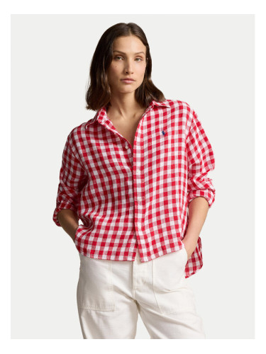 Polo Ralph Lauren Риза 211935130002 Червен Relaxed Fit