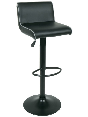 Бар стол Marquel-Черен  (2 τεμάχια)