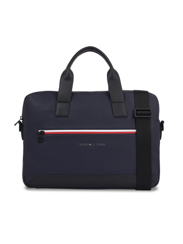 Чанта за лаптоп Tommy Hilfiger Th Ess Corp Computer Bag AM0AM12211 Space Blue DW6