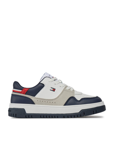 Сникърси Tommy Hilfiger Low Cut Lace-Up Sneaker T3X9-33368-1355 S White/Blue/Red Y003