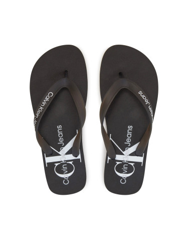 Джапанки Calvin Klein Jeans Beach Sandal Monogram Tpu YM0YM00838 Черен