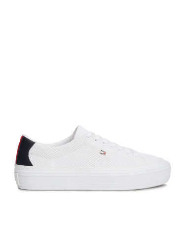 Сникърси Tommy Hilfiger Vulc Monotype Sneaker FW0FW07675 White/Space Blue 0K5