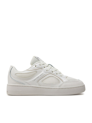 Сникърси Calvin Klein Jeans Basket Cupsole Low Mix In Met YW0YW01387 Bright White/Silver 01V