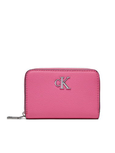 Малък дамски портфейл Calvin Klein Minimal Monogram Med Za K60K611500 Розов